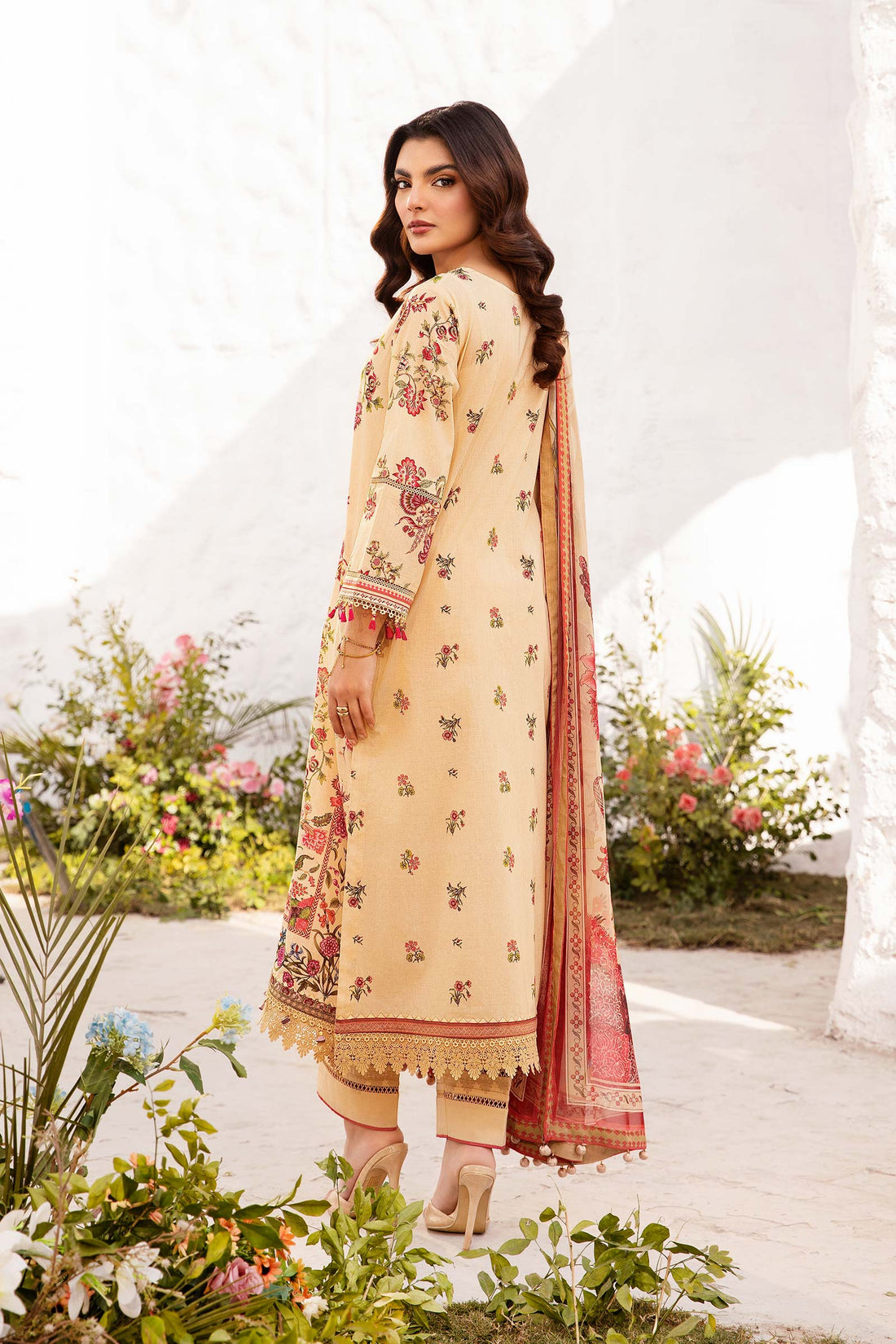 Maria B | M Basic Summer Lawn 25 | MB-CUS25-705A - House Of Hania