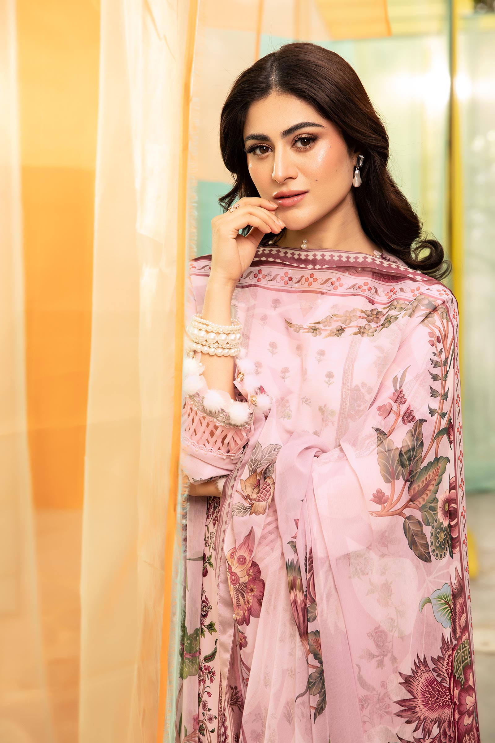 Maria B | M Basic Summer Lawn 25 | MB-CUS25-705B - House Of Hania