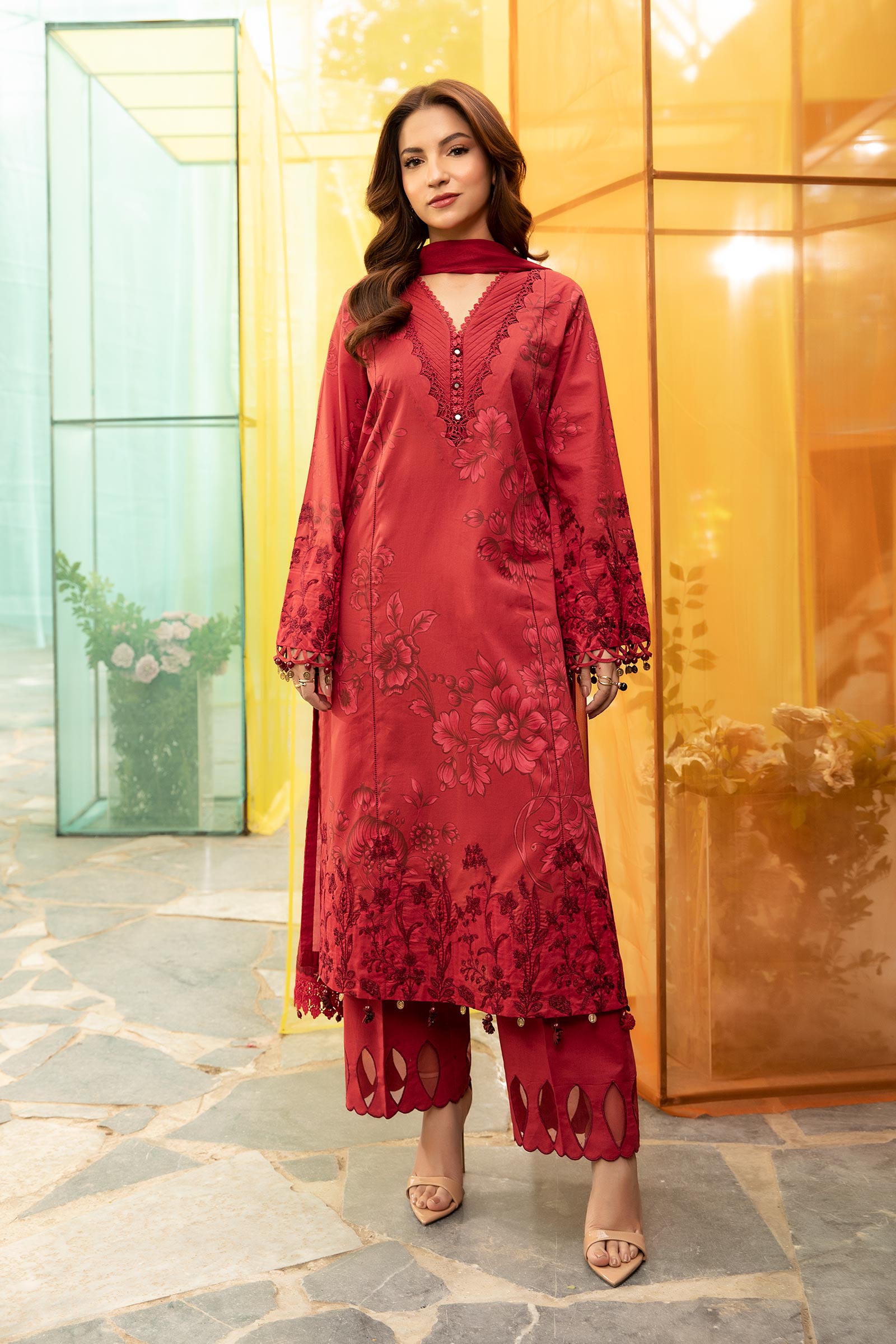 Maria B | M Basic Summer Lawn 25 | MB-CUS25-706A - House Of Hania