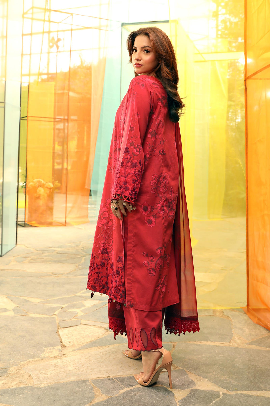 Maria B | M Basic Summer Lawn 25 | MB-CUS25-706A - House Of Hania