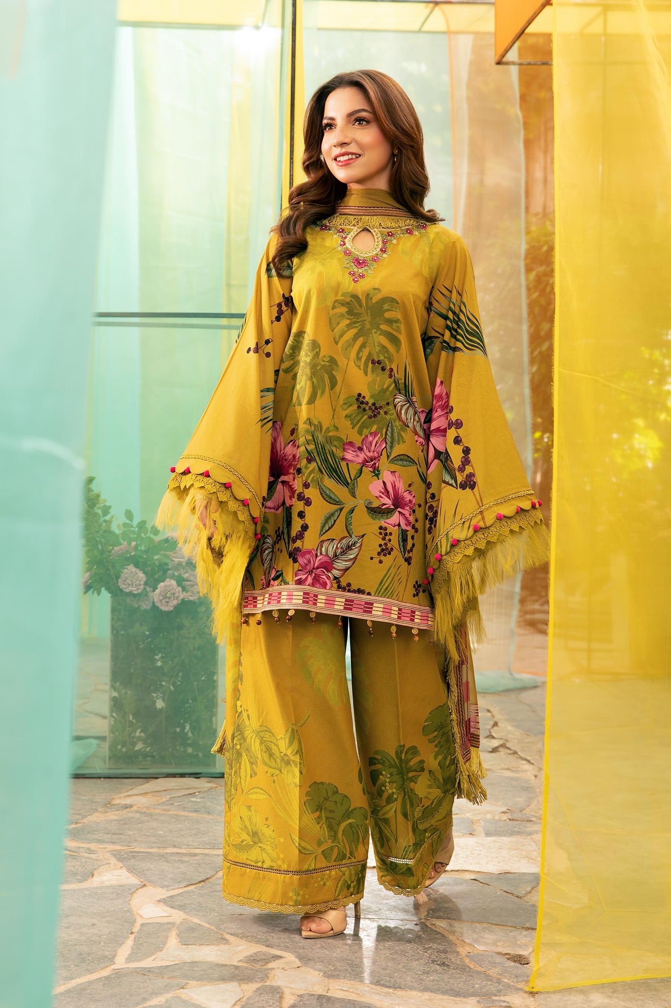 Maria B | M Basic Summer Lawn 25 | MB-CUS25-710A - House Of Hania