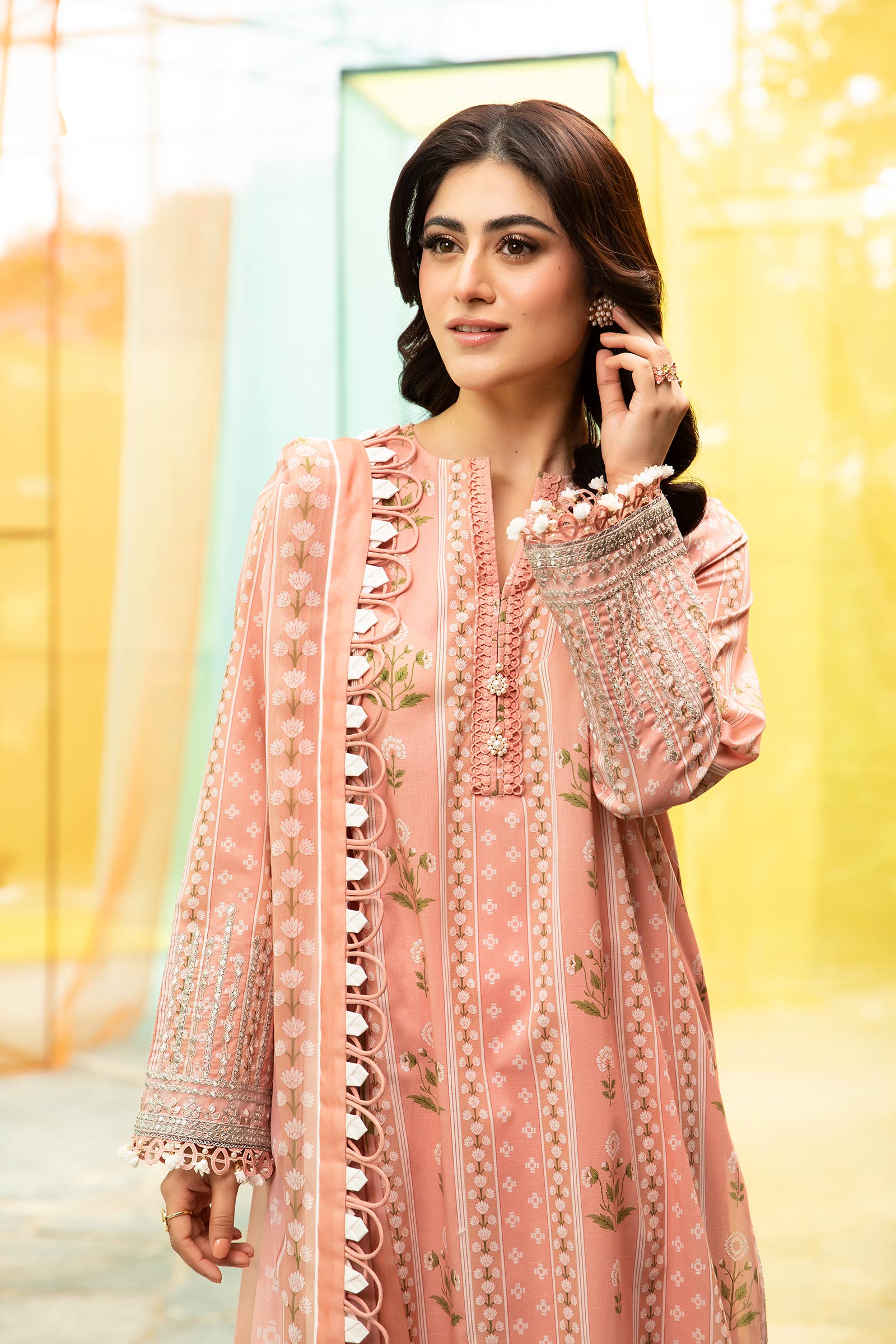 Maria B | M Basic Summer Lawn 25 | MB-CUS25-711B - House Of Hania