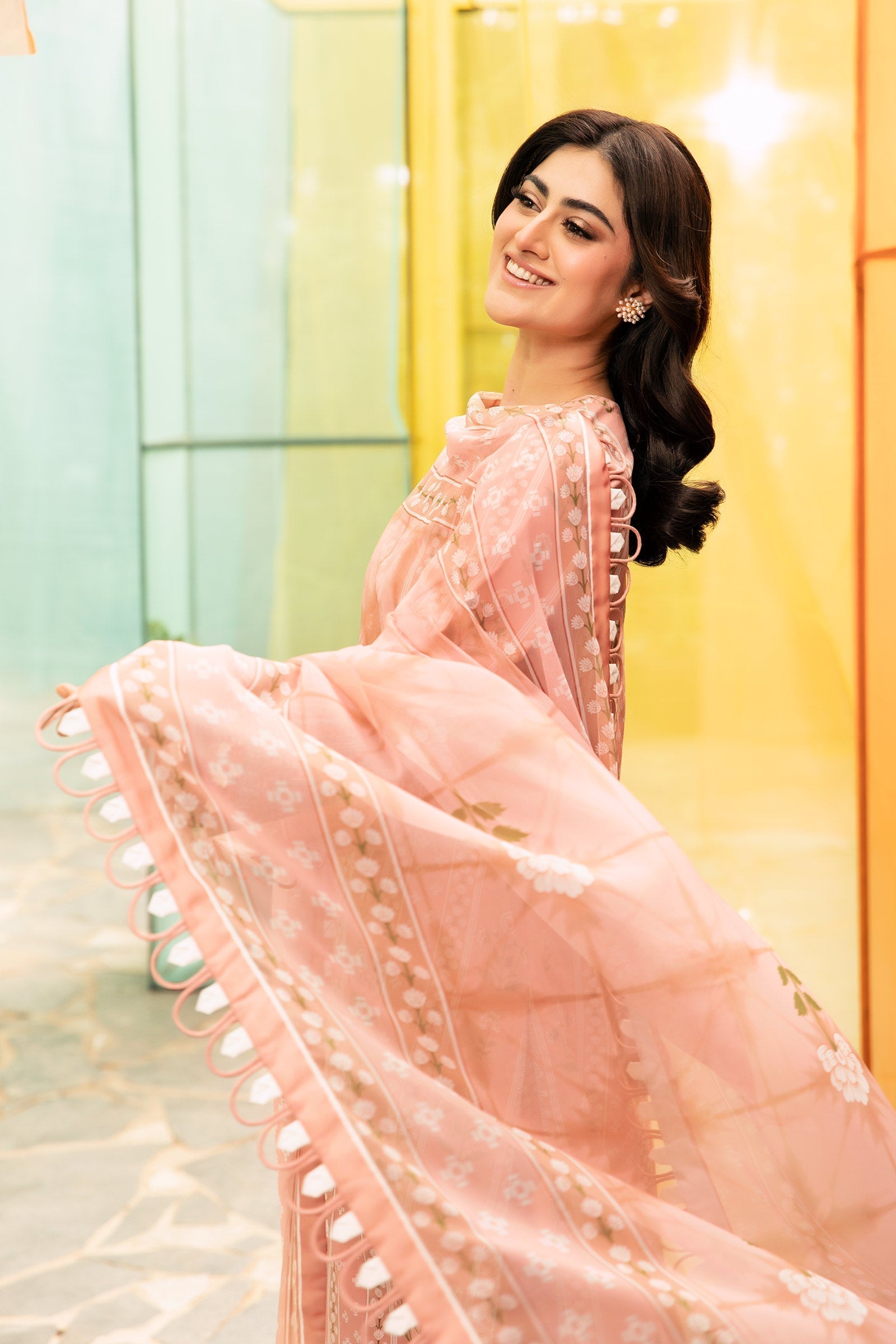 Maria B | M Basic Summer Lawn 25 | MB-CUS25-711B - House Of Hania