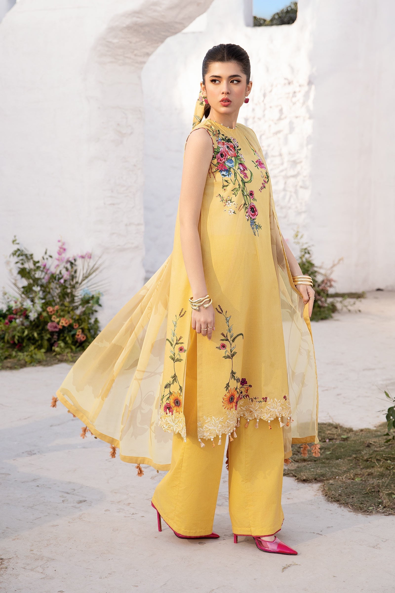 Maria B | M Basic Summer Lawn 25 | MB-CUS25-712A - House Of Hania