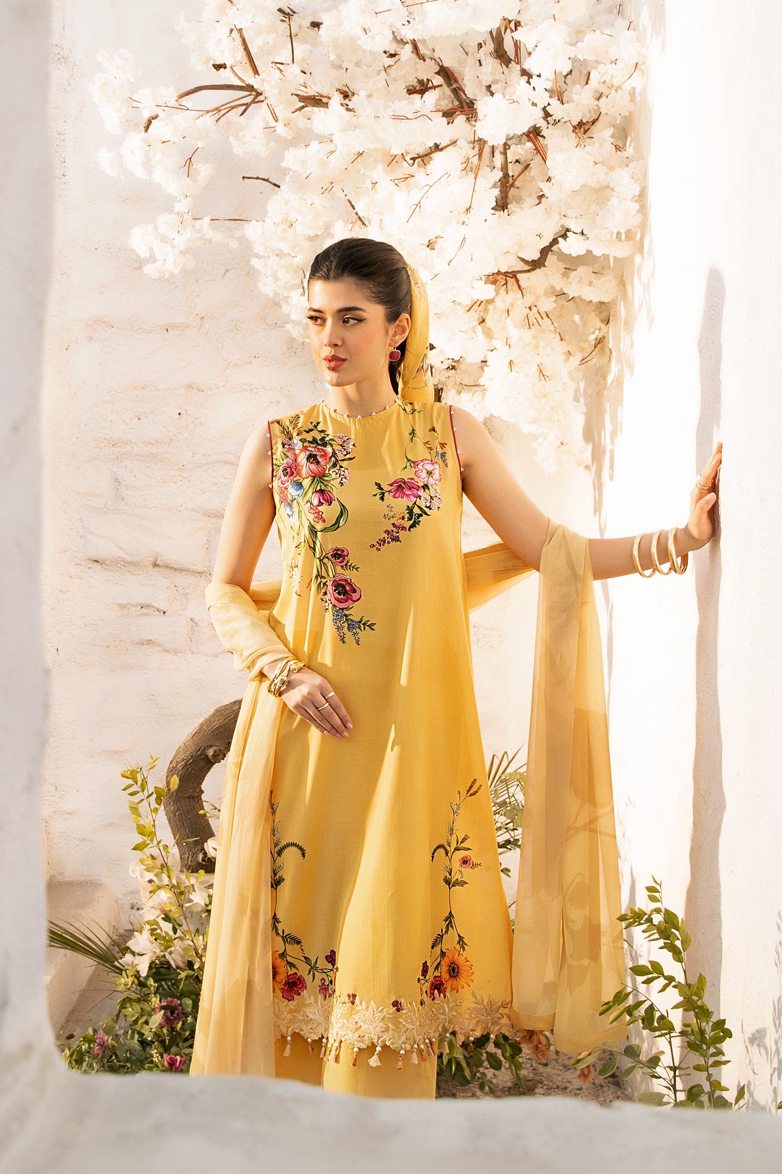 Maria B | M Basic Summer Lawn 25 | MB-CUS25-712A - House Of Hania