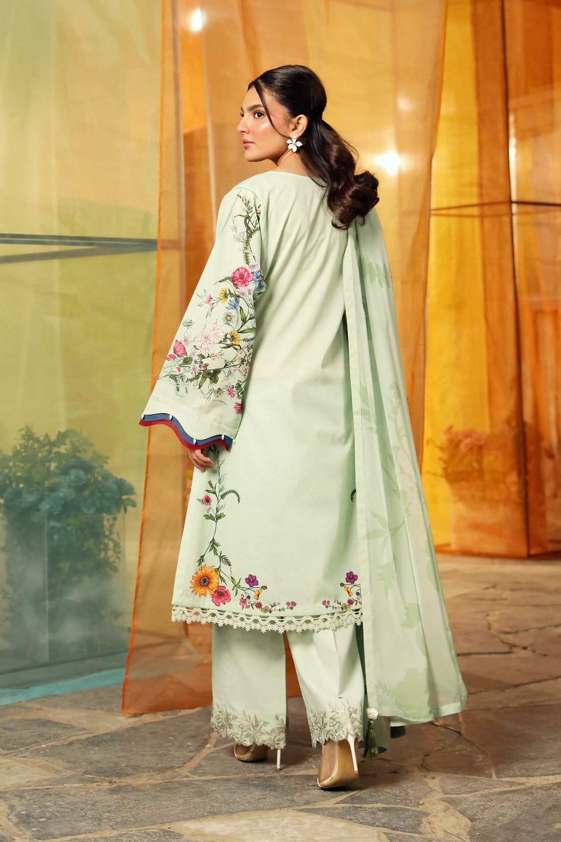 Maria B | M Basic Summer Lawn 25 | MB-CUS25-712B - House Of Hania