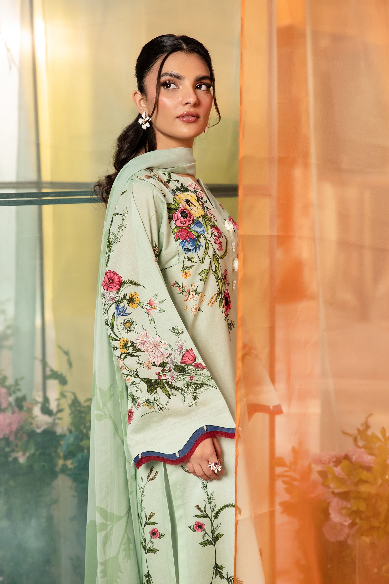 Maria B | M Basic Summer Lawn 25 | MB-CUS25-712B - House Of Hania