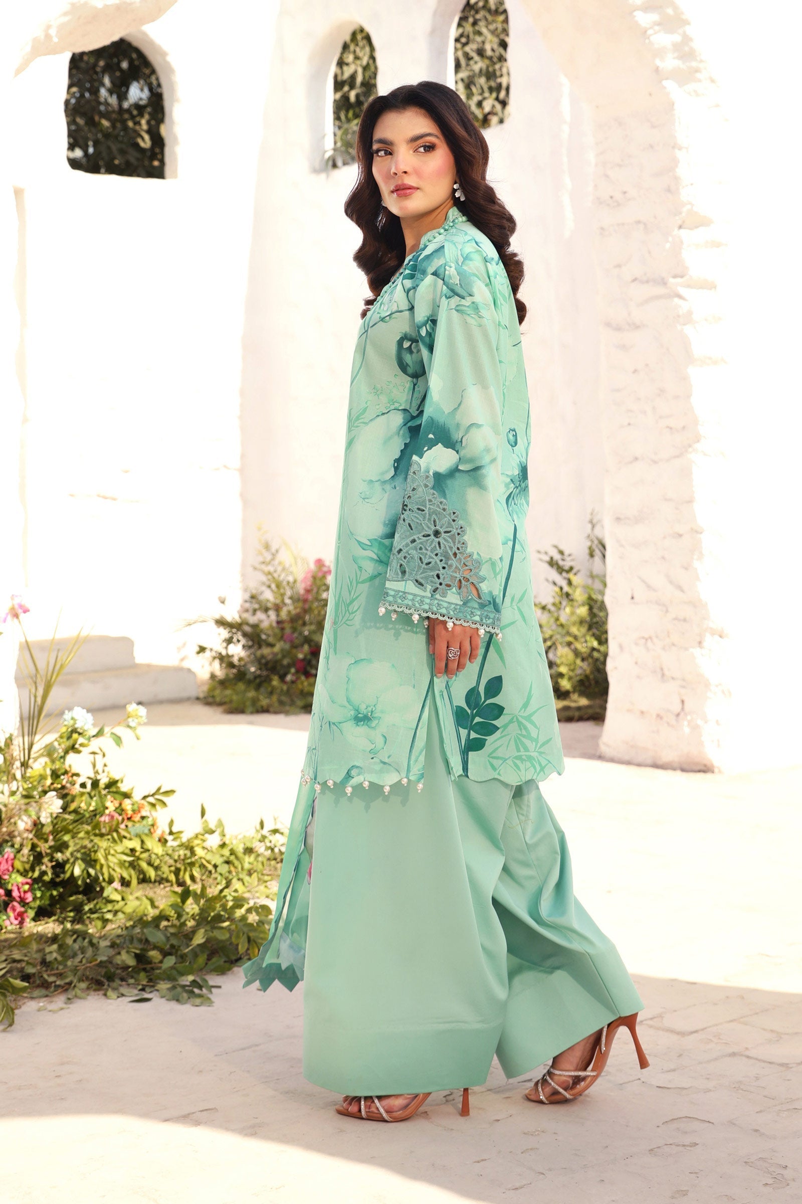 Maria B | M Basic Summer Lawn 25 | MB-CUS25-713A - House Of Hania