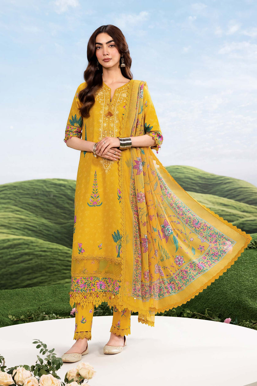 Maria B | M Basics Dreamscape Eid Lawn | MB-CUSV14-03A - House Of Hania