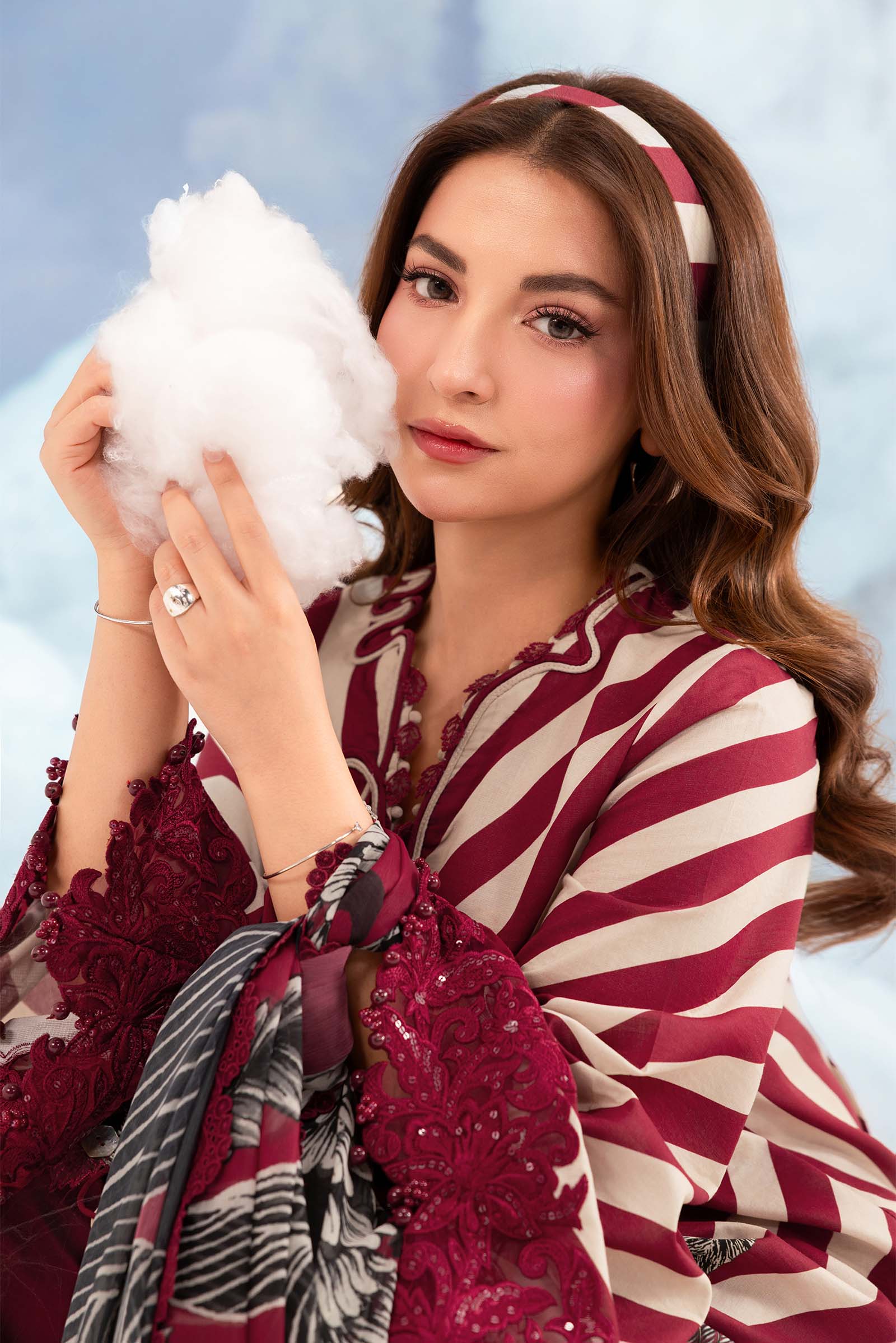 Maria B | M Basics Dreamscape Eid Lawn | MB-CUSV14-08B - House Of Hania