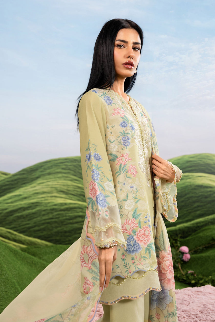 Maria B | M Basics Dreamscape Eid Lawn | MB-CUSV14-11A - House Of Hania