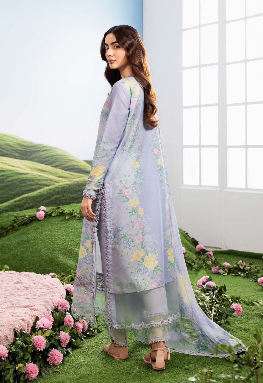 Maria B | M Basics Dreamscape Eid Lawn | MB-CUSV14-11B - House Of Hania