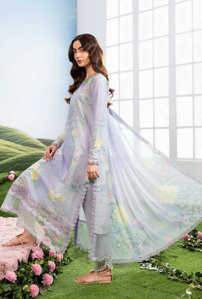 Maria B | M Basics Dreamscape Eid Lawn | MB-CUSV14-11B - House Of Hania