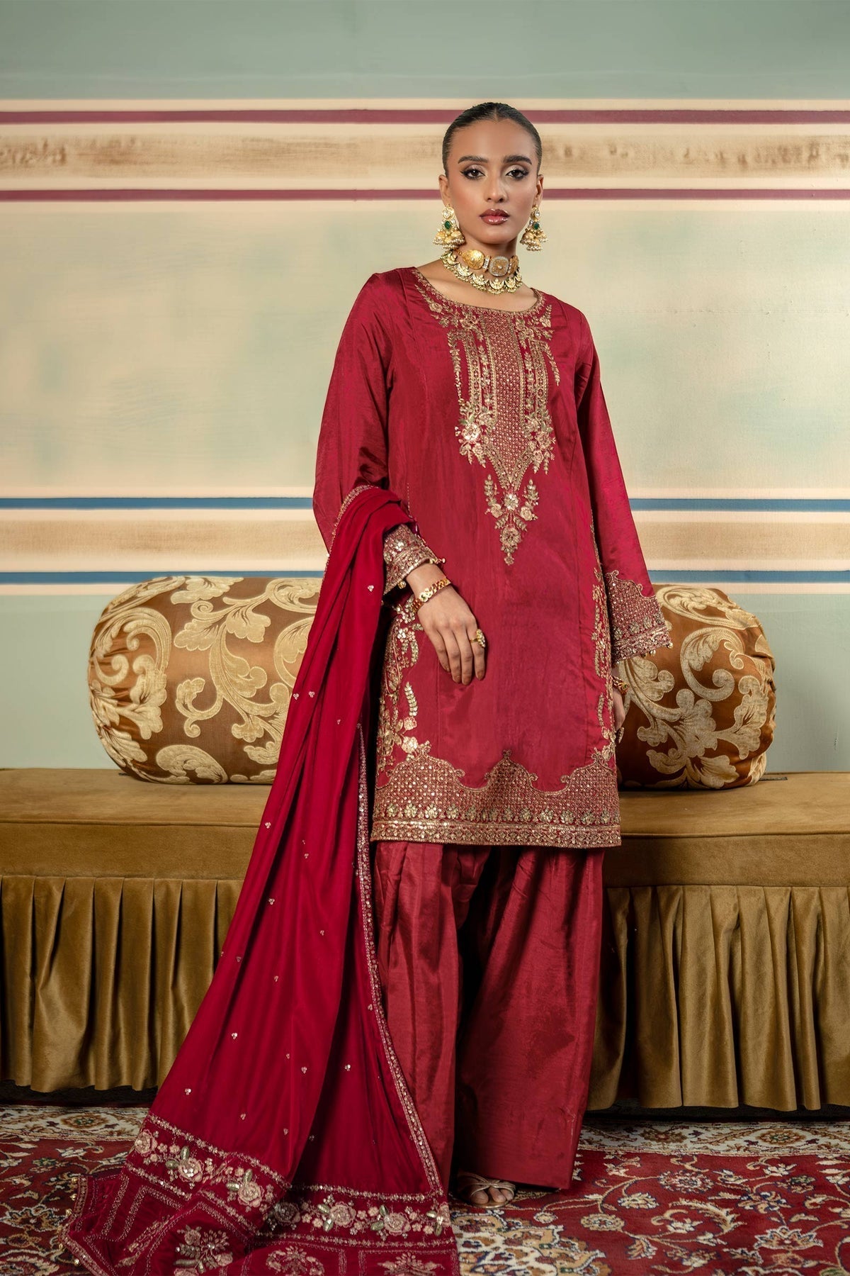 Maria B | M Basics Festive Velvet |  MB-USW24-602 - House Of Hania