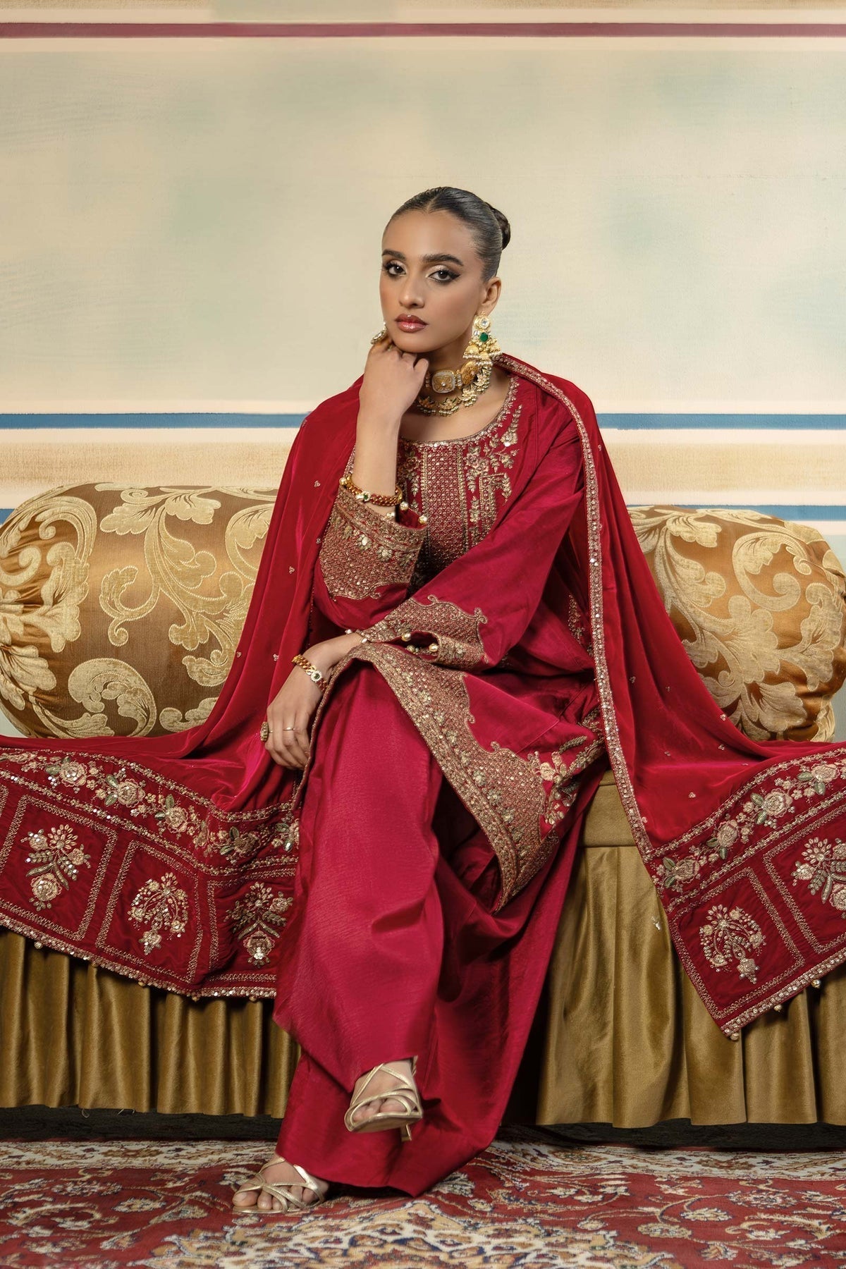 Maria B | M Basics Festive Velvet |  MB-USW24-602 - House Of Hania