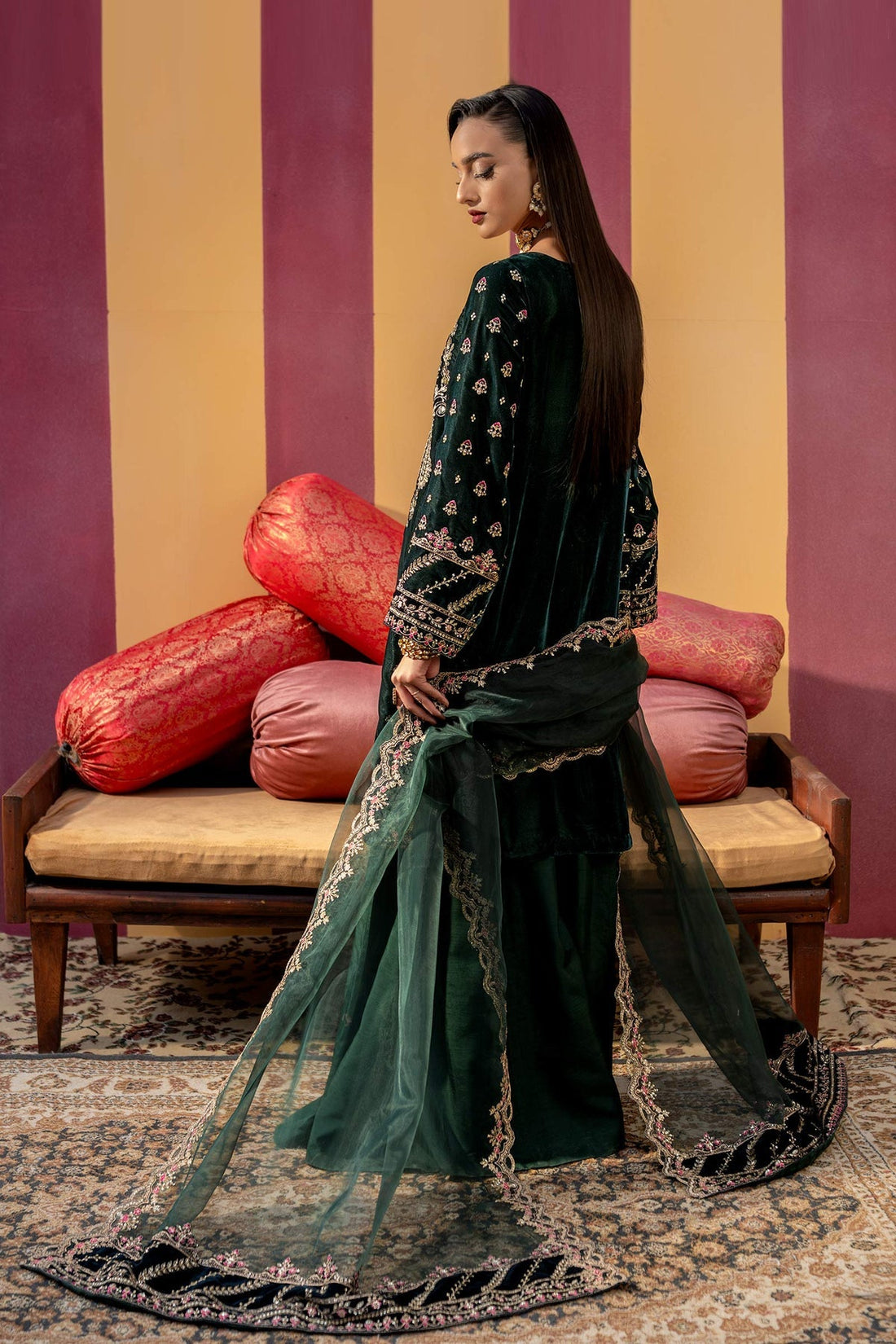 Maria B | M Basics Festive Velvet | MB-USW24-606 - House Of Hania