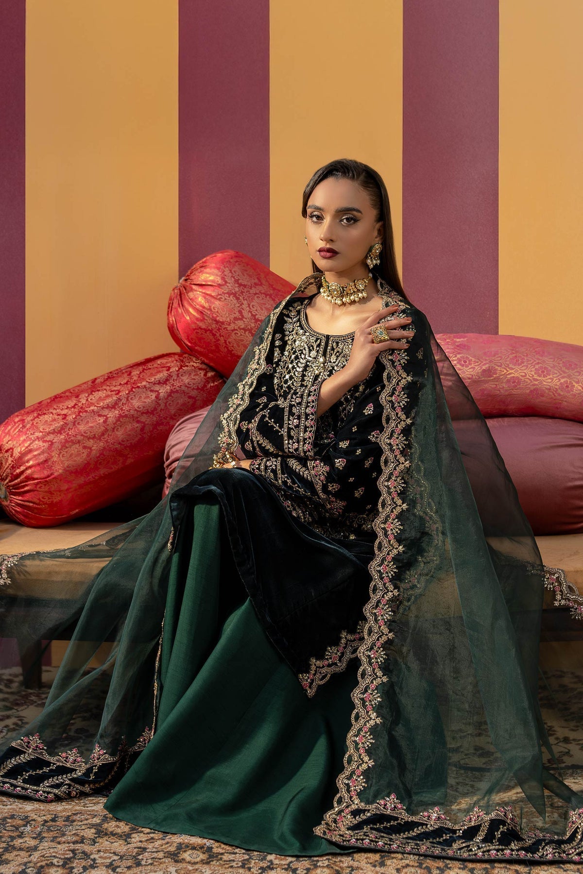 Maria B | M Basics Festive Velvet | MB-USW24-606 - House Of Hania