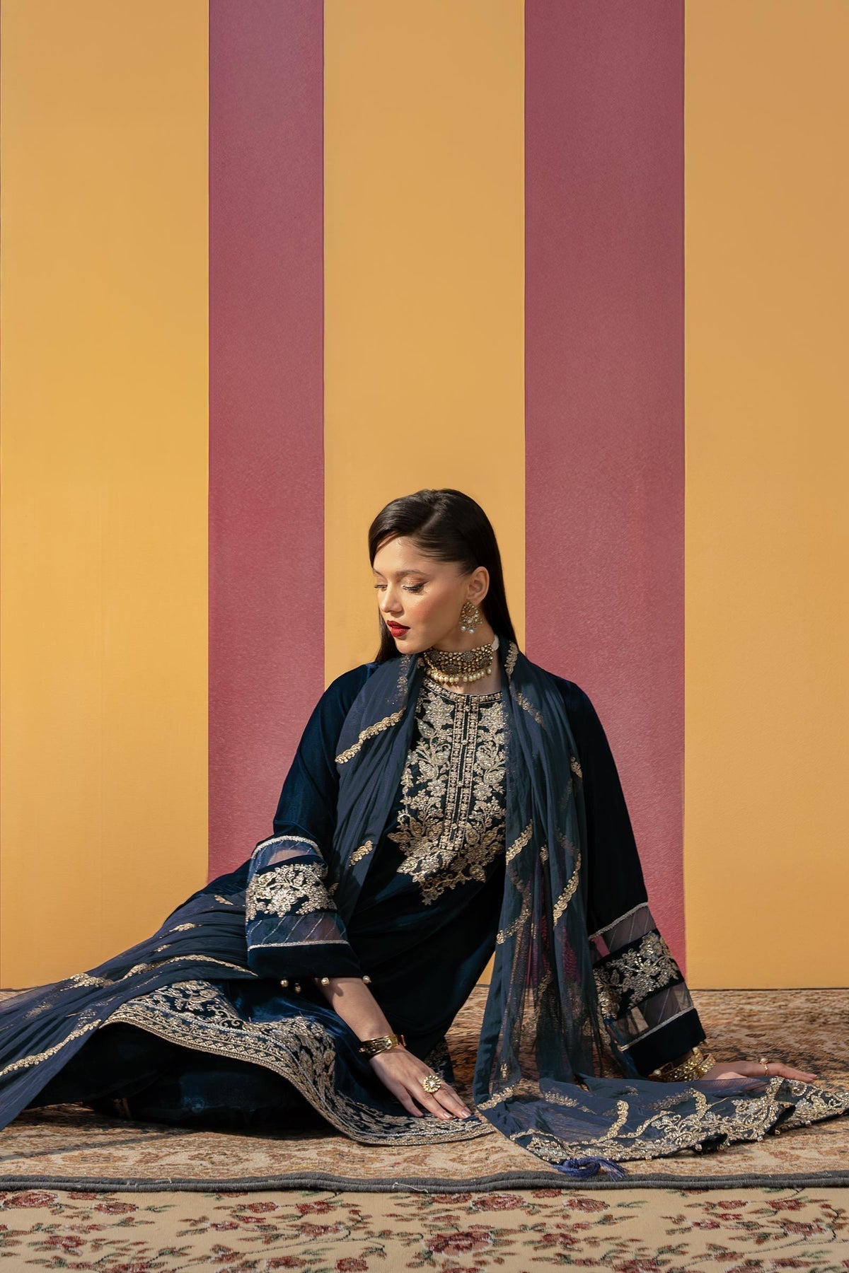 Maria B | M Basics Festive Velvet | MB-USW24-607 - House Of Hania