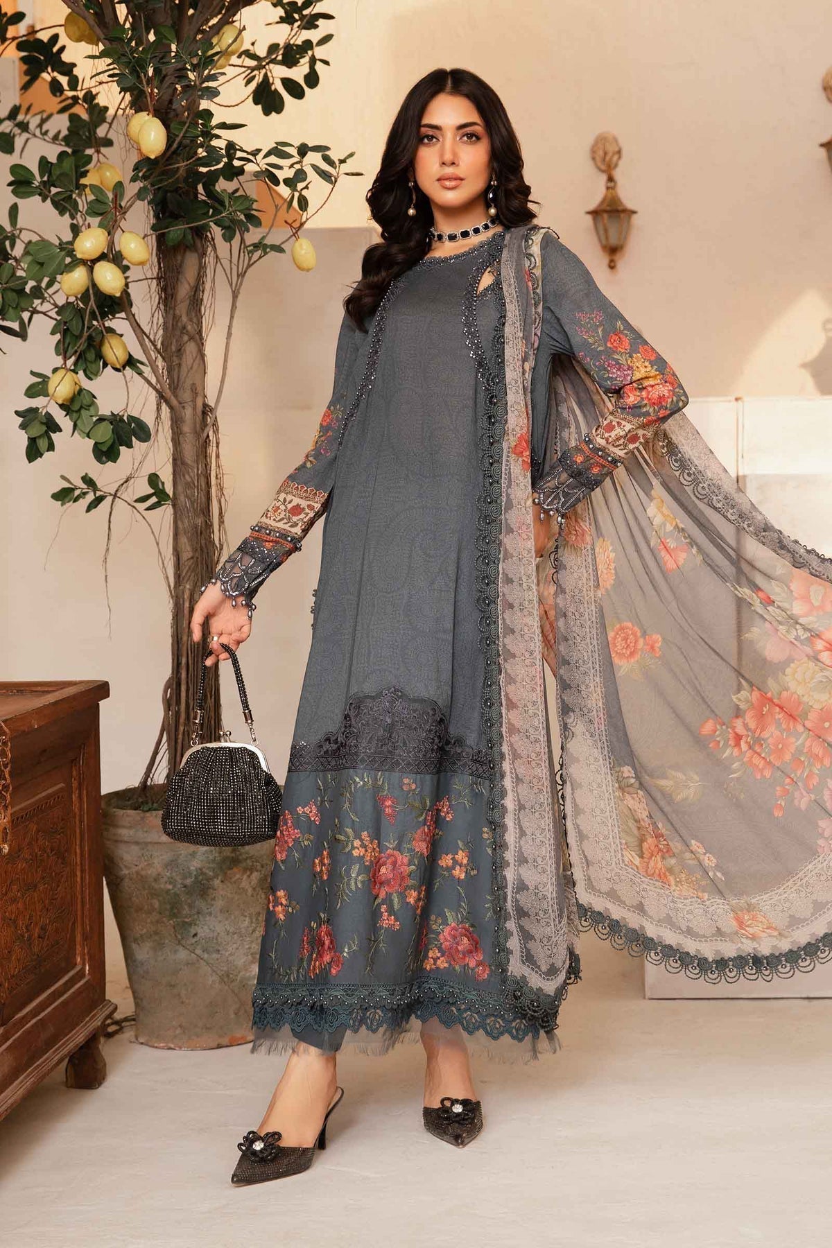 Maria.B | M Print Eid Edit | MPT-2202-B - House Of Hania