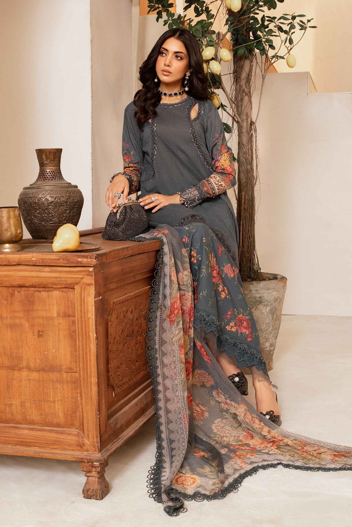Maria.B | M Print Eid Edit | MPT-2202-B - House Of Hania