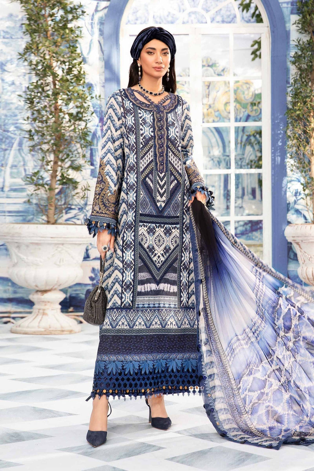 Maria.B | M Print Eid Edit | MPT-2208-B - House Of Hania