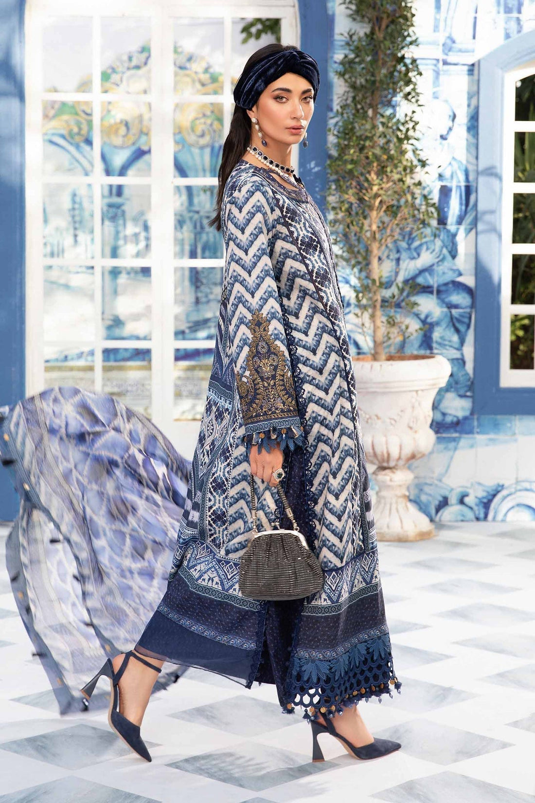 Maria.B | M Print Eid Edit | MPT-2208-B - House Of Hania