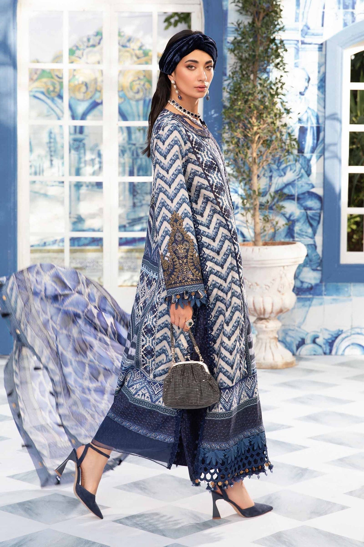 Maria.B | M Print Eid Edit | MPT-2208-B - House Of Hania