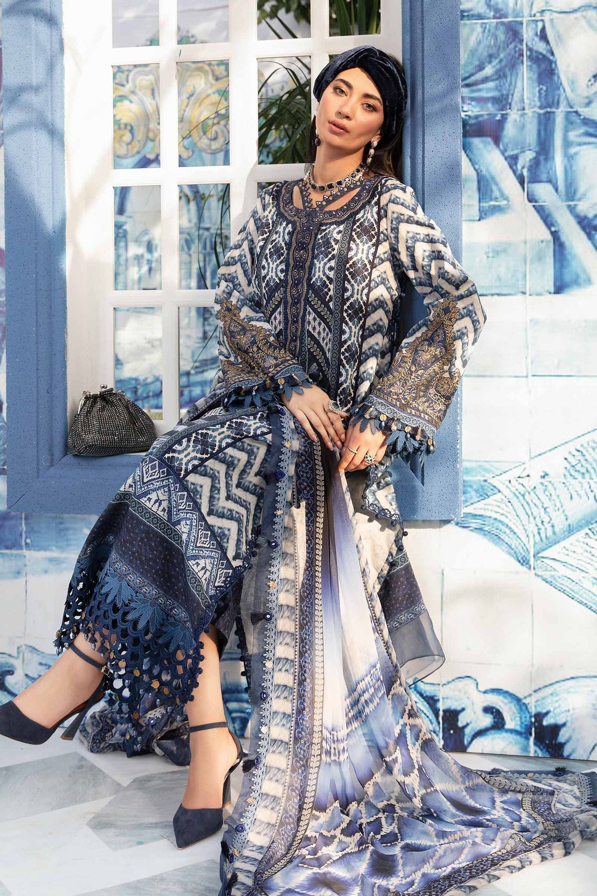 Maria.B | M Print Eid Edit | MPT-2208-B - House Of Hania