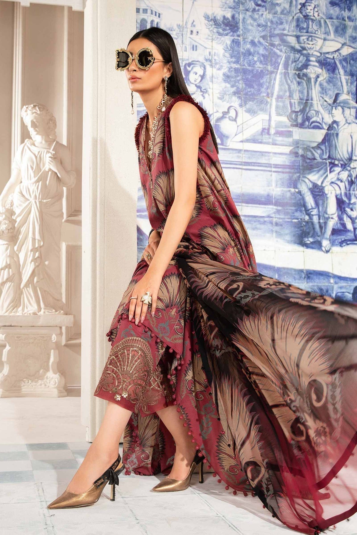 Maria.B | M Print Eid Edit | MPT-2209-B - House Of Hania