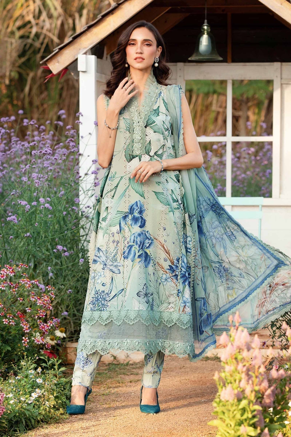Maria B | M Prints 25 | MPT-2502-B - House Of Hania