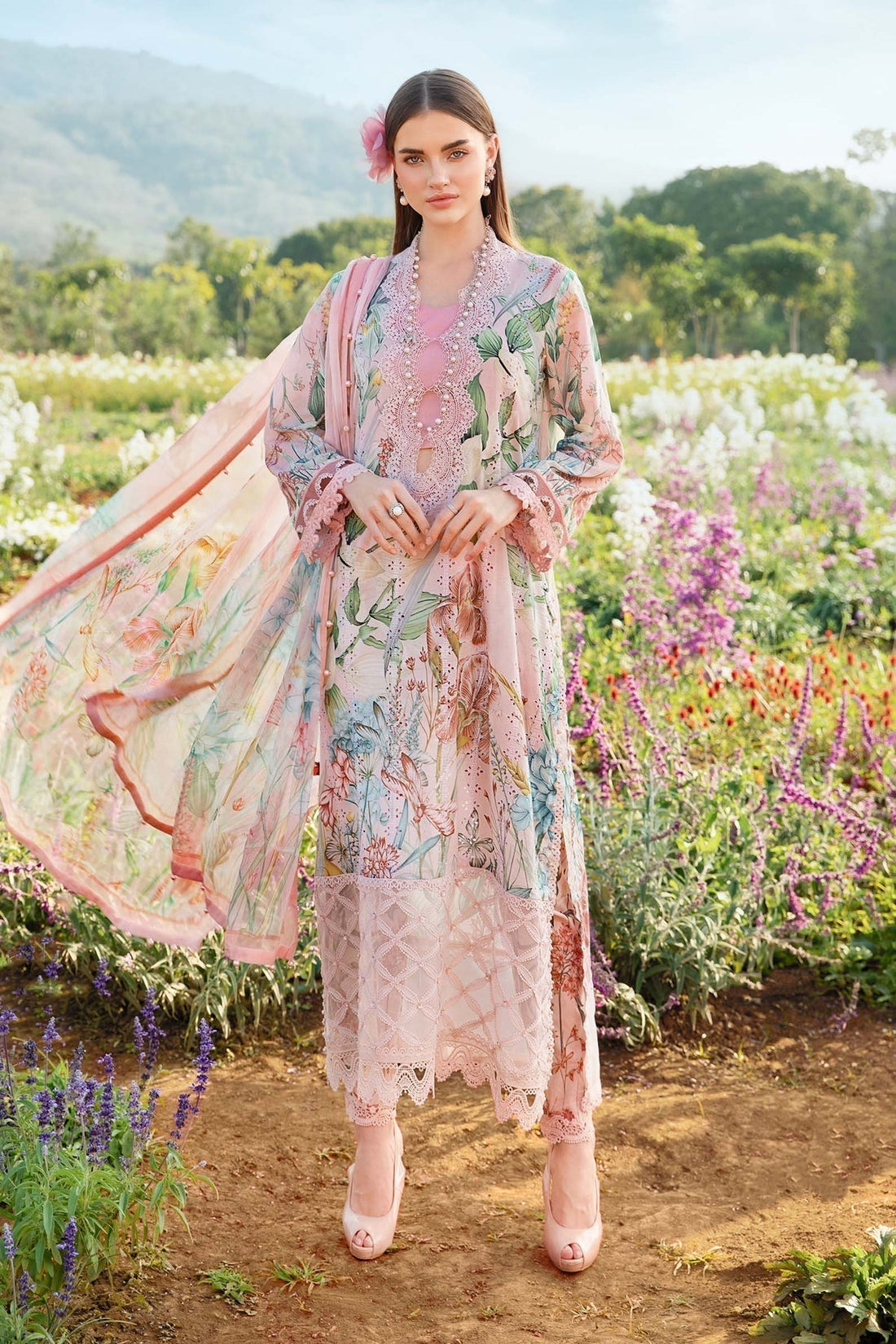 Maria B | M Prints 25 | MPT-2506-B - House Of Hania