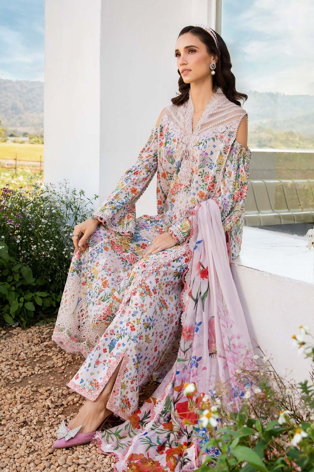Maria B | M Prints 25 | MPT-2507-A - House Of Hania
