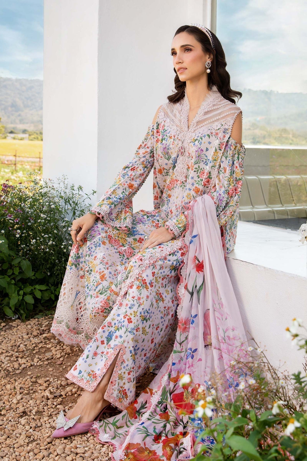 Maria B | M Prints 25 | MPT-2507-A - House Of Hania
