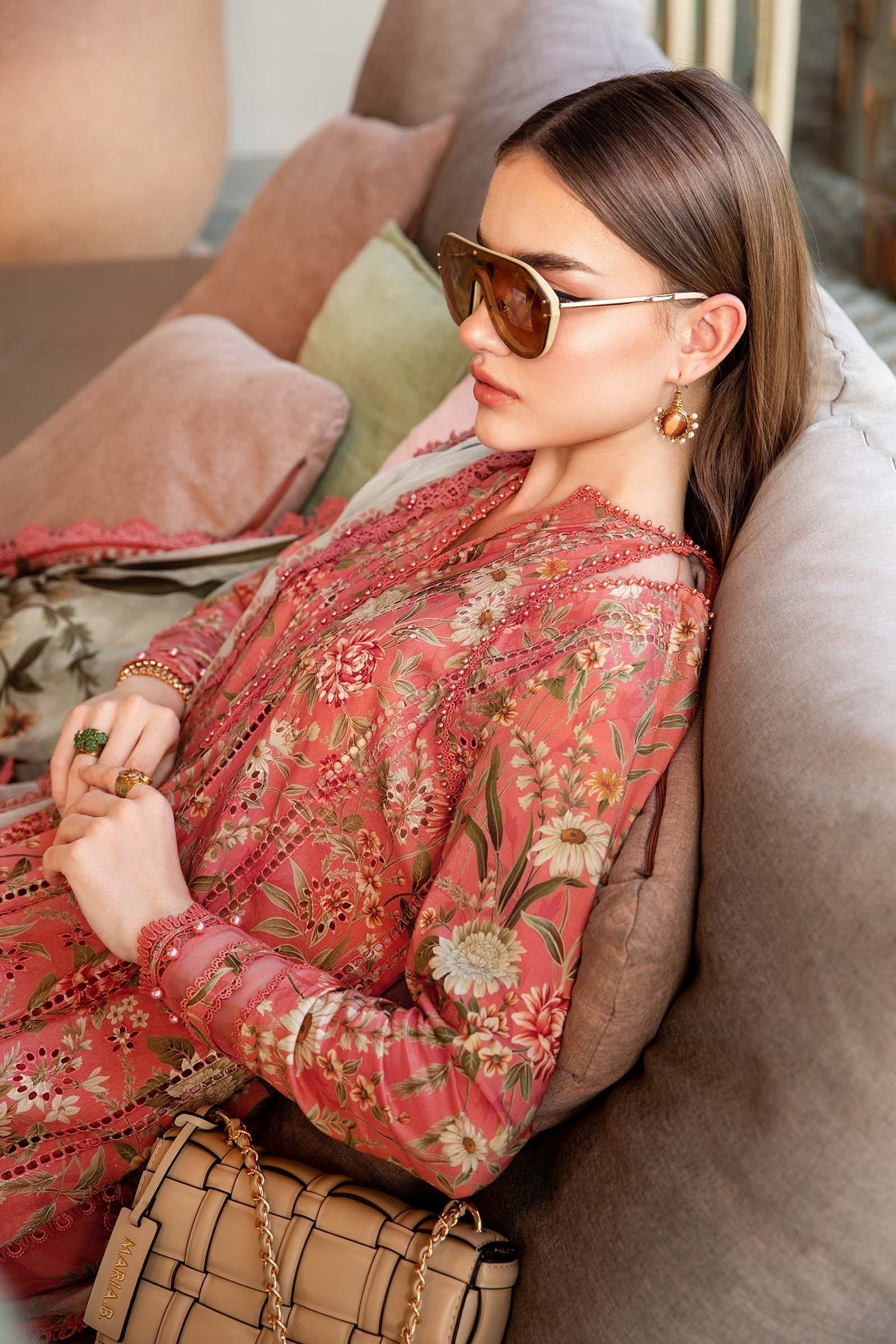 Maria B | M Prints 25 | MPT-2508-A - House Of Hania