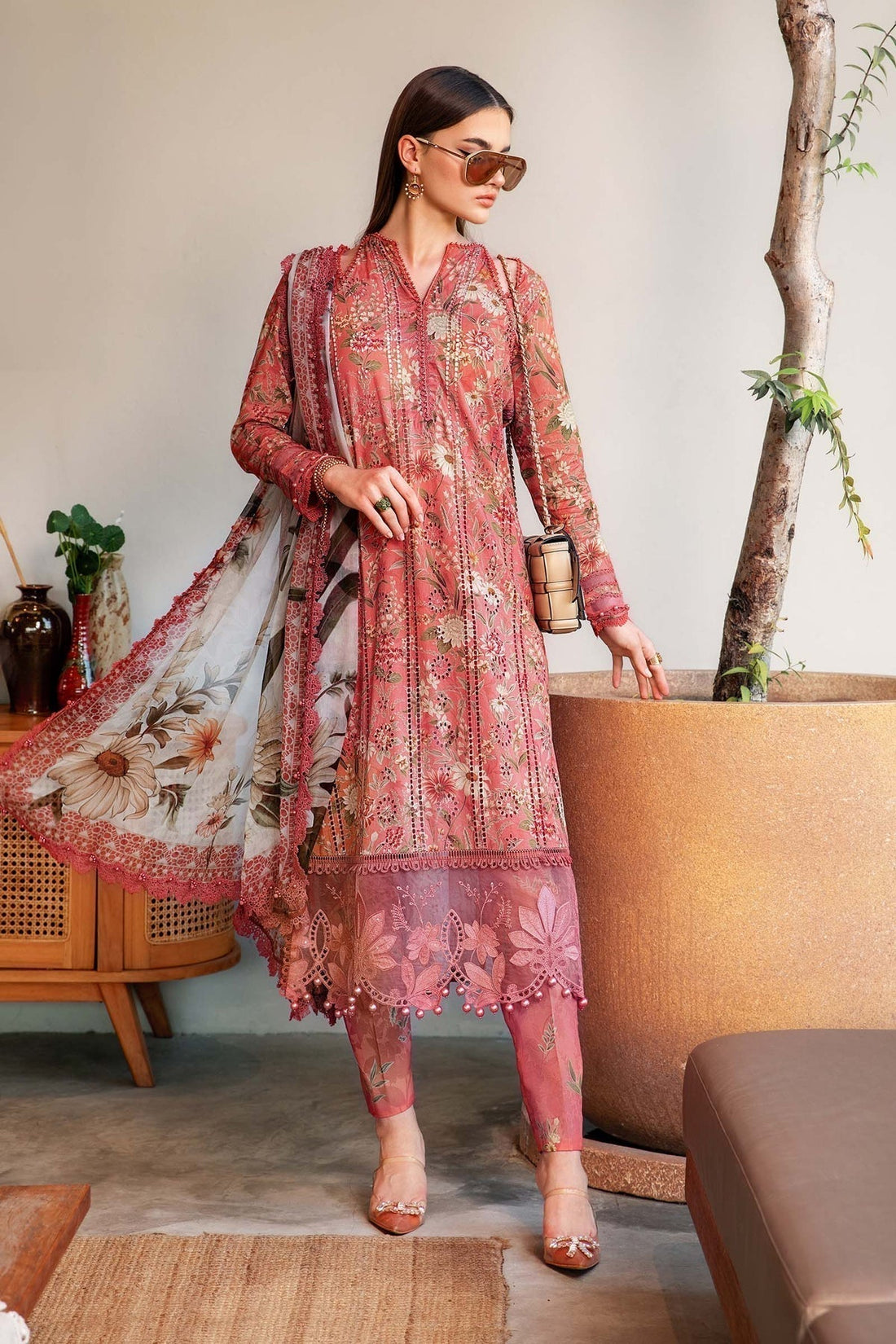 Maria B | M Prints 25 | MPT-2508-A - House Of Hania