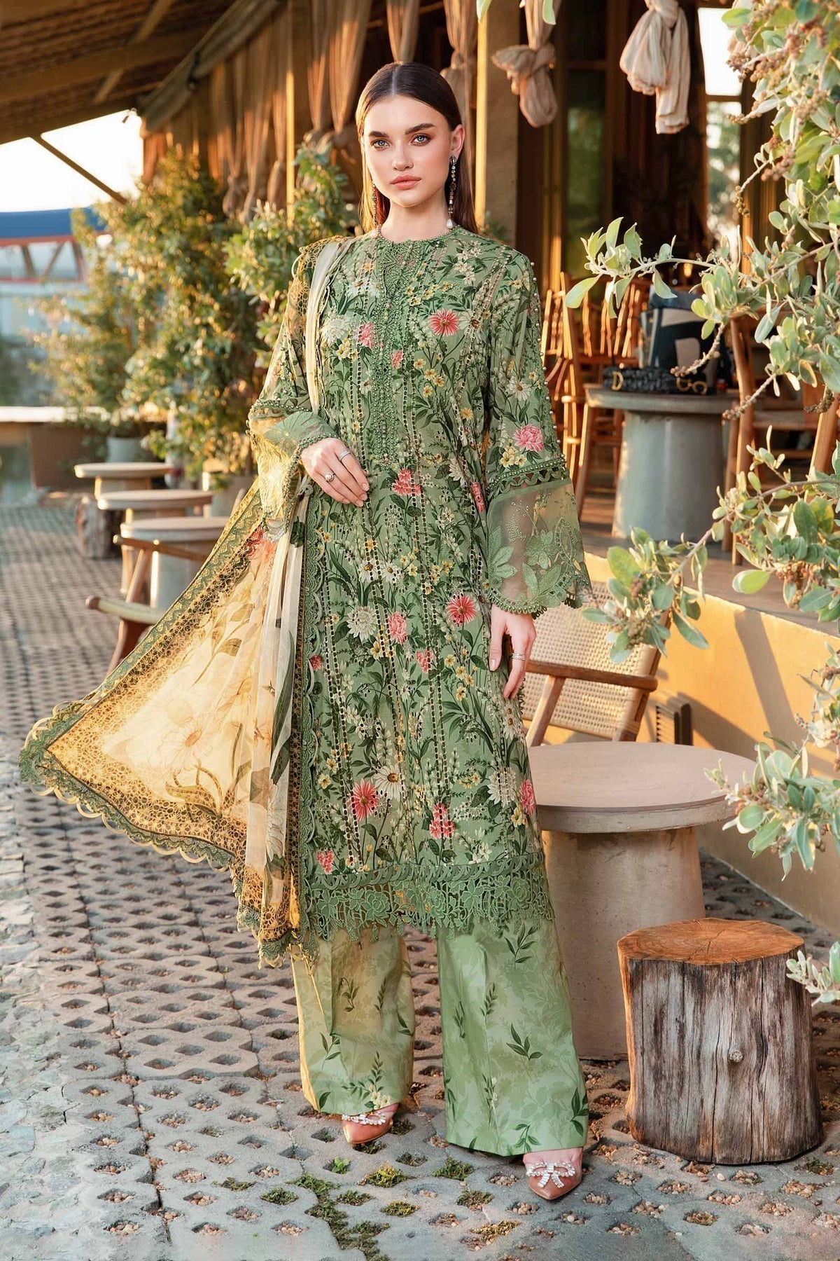 Maria B | M Prints 25 | MPT-2508-B - House Of Hania