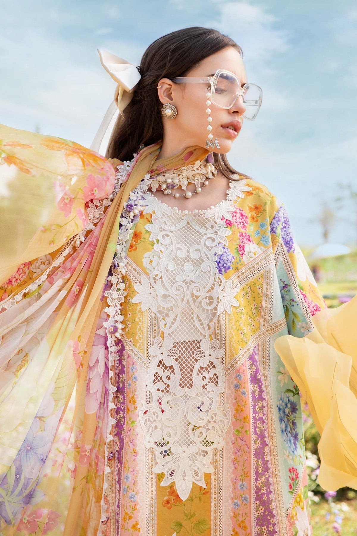 Maria B | M Prints 25 | MPT-2509-A - House Of Hania