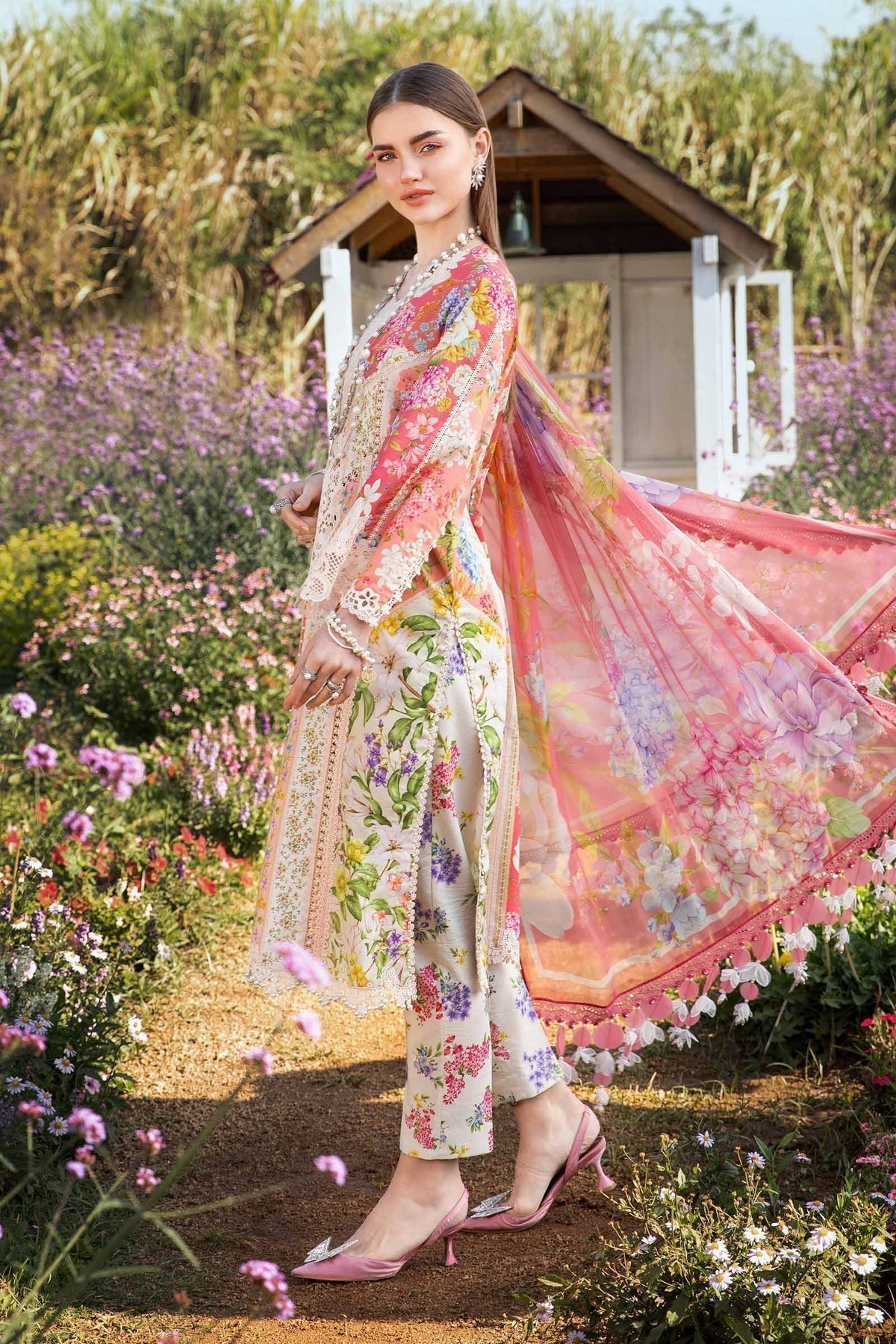 Maria B | M Prints 25 | MPT-2509-B - House Of Hania