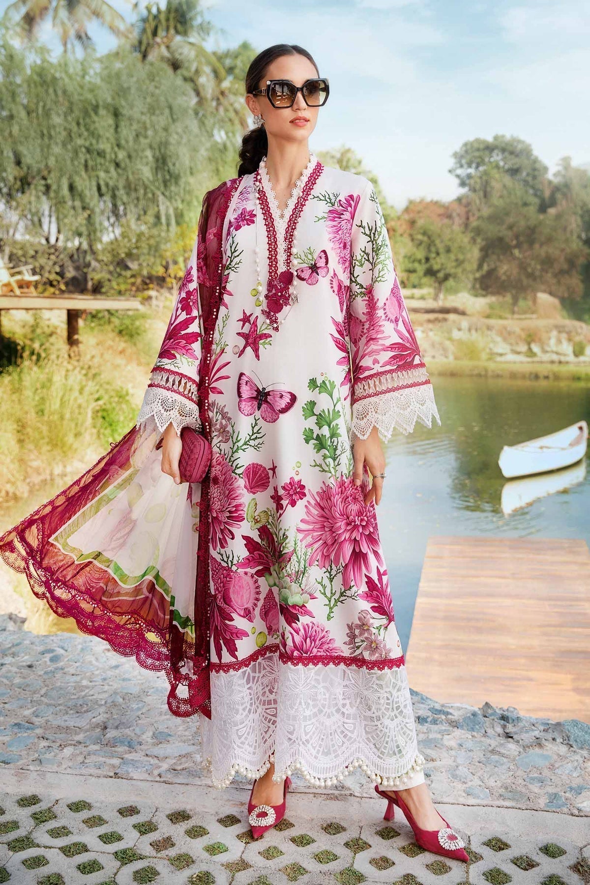 Maria B | M Prints 25 | MPT-2510-A - House Of Hania