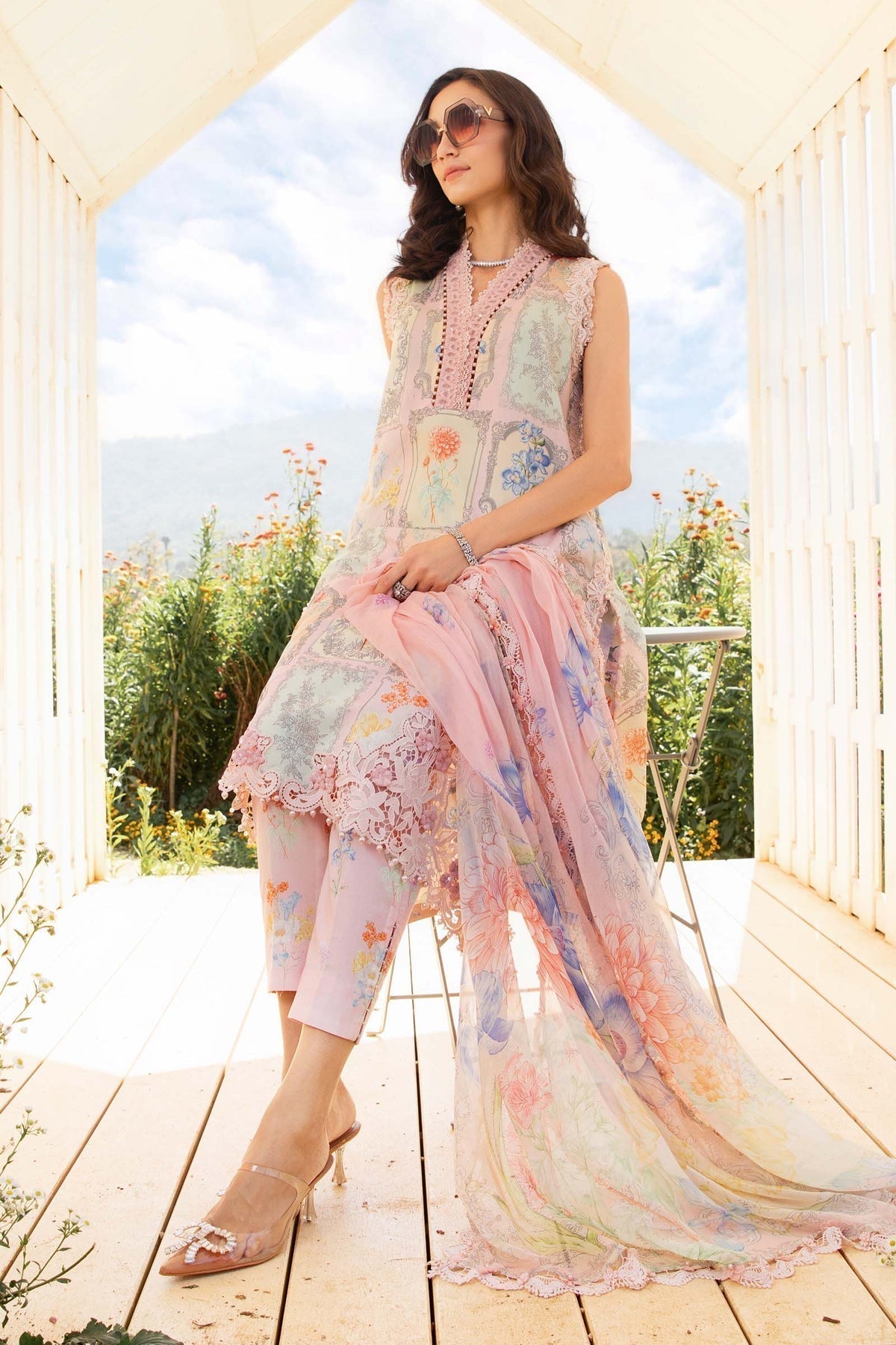 Maria B | M Prints 25 | MPT-2511-A - House Of Hania