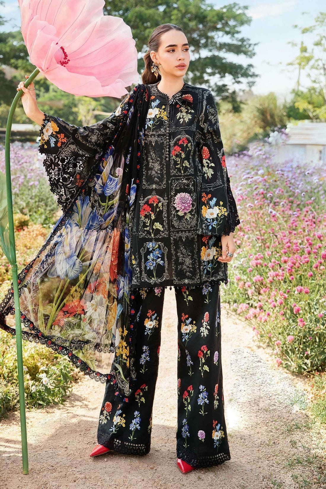 Maria B | M Prints 25 | MPT-2511-B - House Of Hania