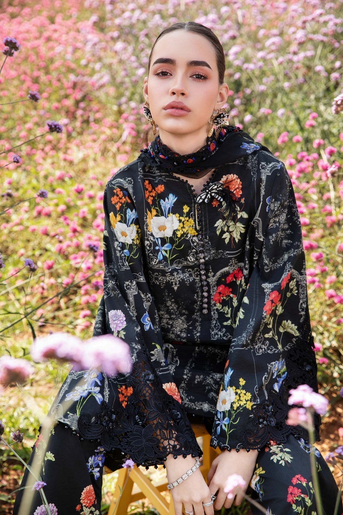 Maria B | M Prints 25 | MPT-2511-B - House Of Hania