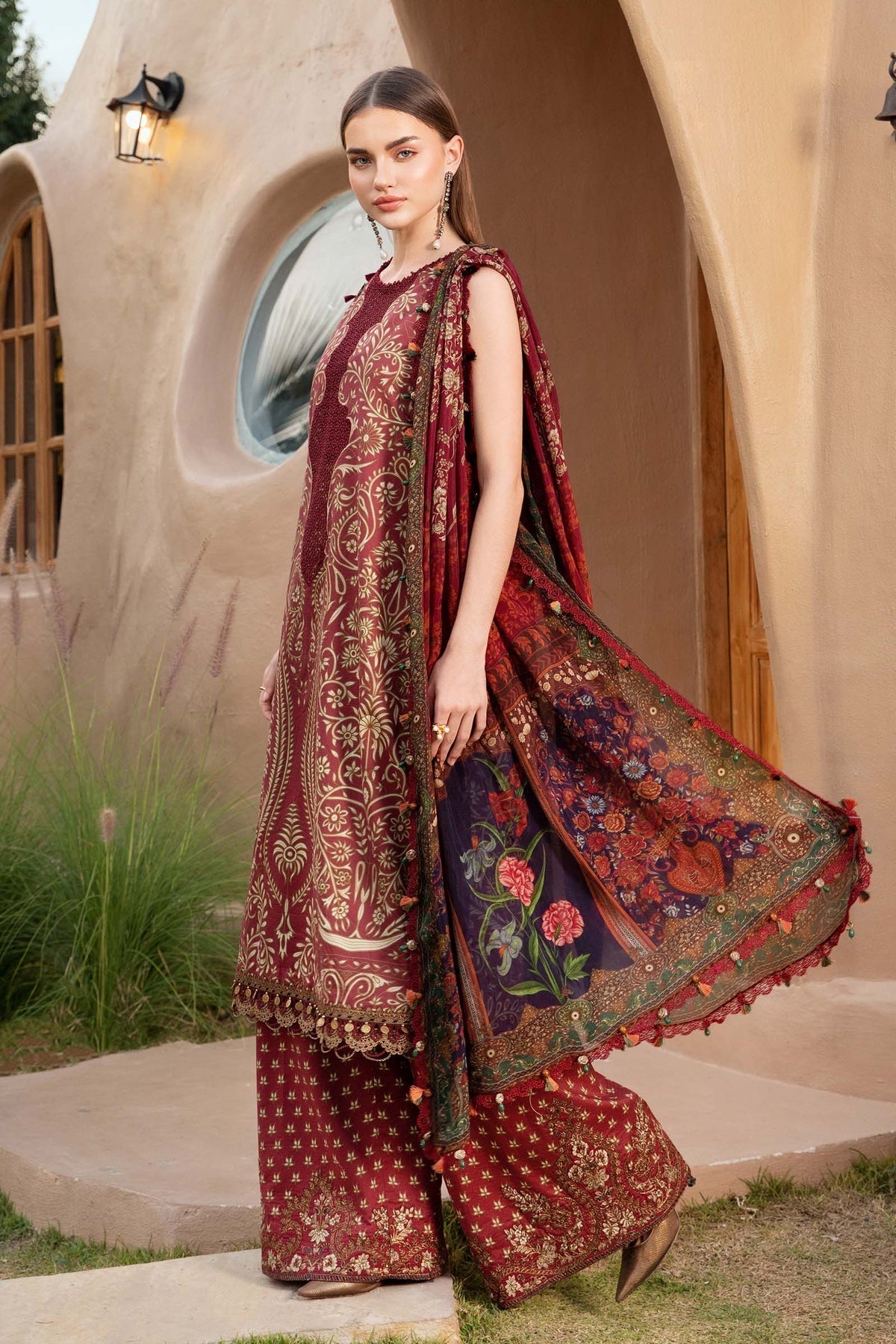 Maria B | M Prints 25 | MPT-2512-A - House Of Hania