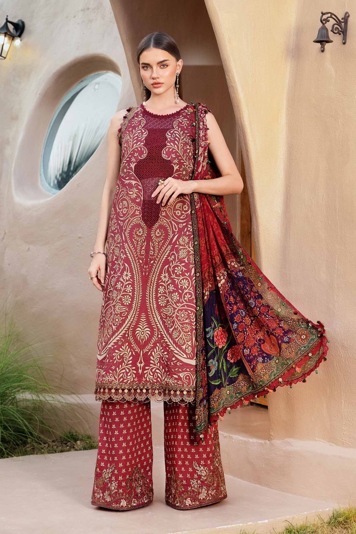 Maria B | M Prints 25 | MPT-2512-A - House Of Hania