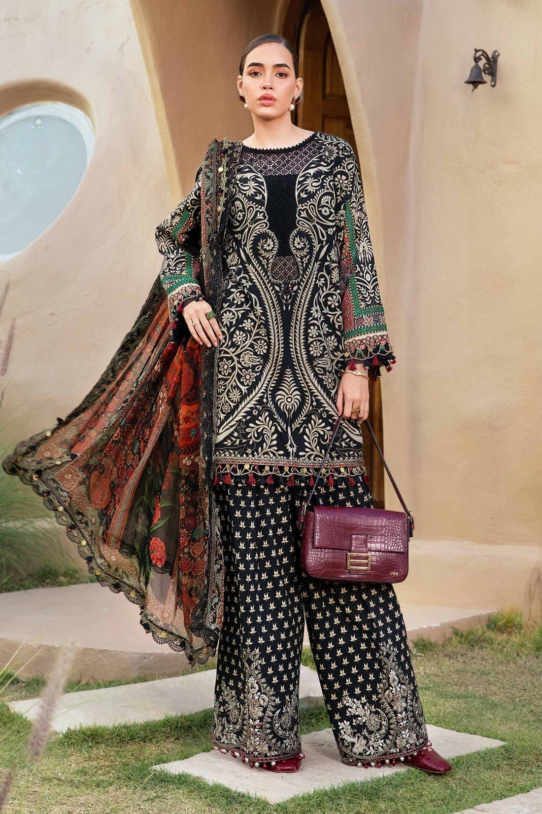 Maria B | M Prints 25 | MPT-2512-B - House Of Hania