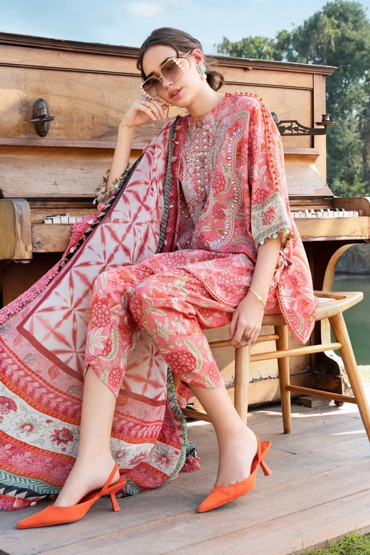 Maria B | M Prints 25 | MPT-2513-A - House Of Hania
