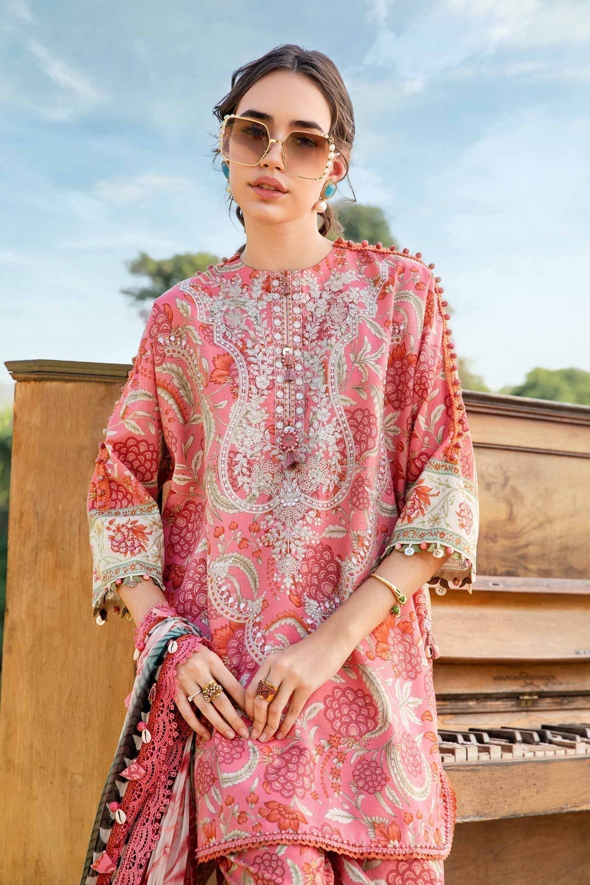 Maria B | M Prints 25 | MPT-2513-A - House Of Hania