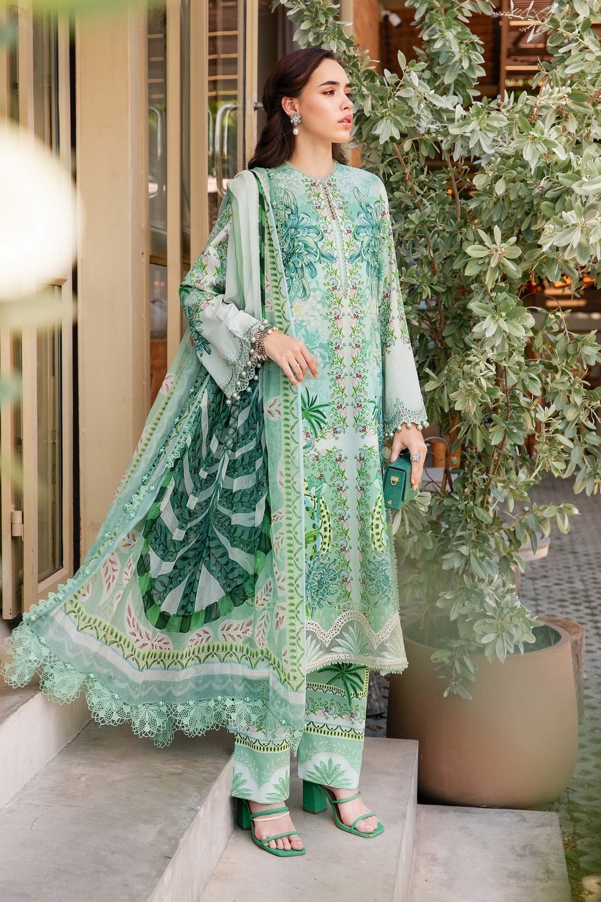 Maria B | M Prints 25 | MPT-2514-A - House Of Hania