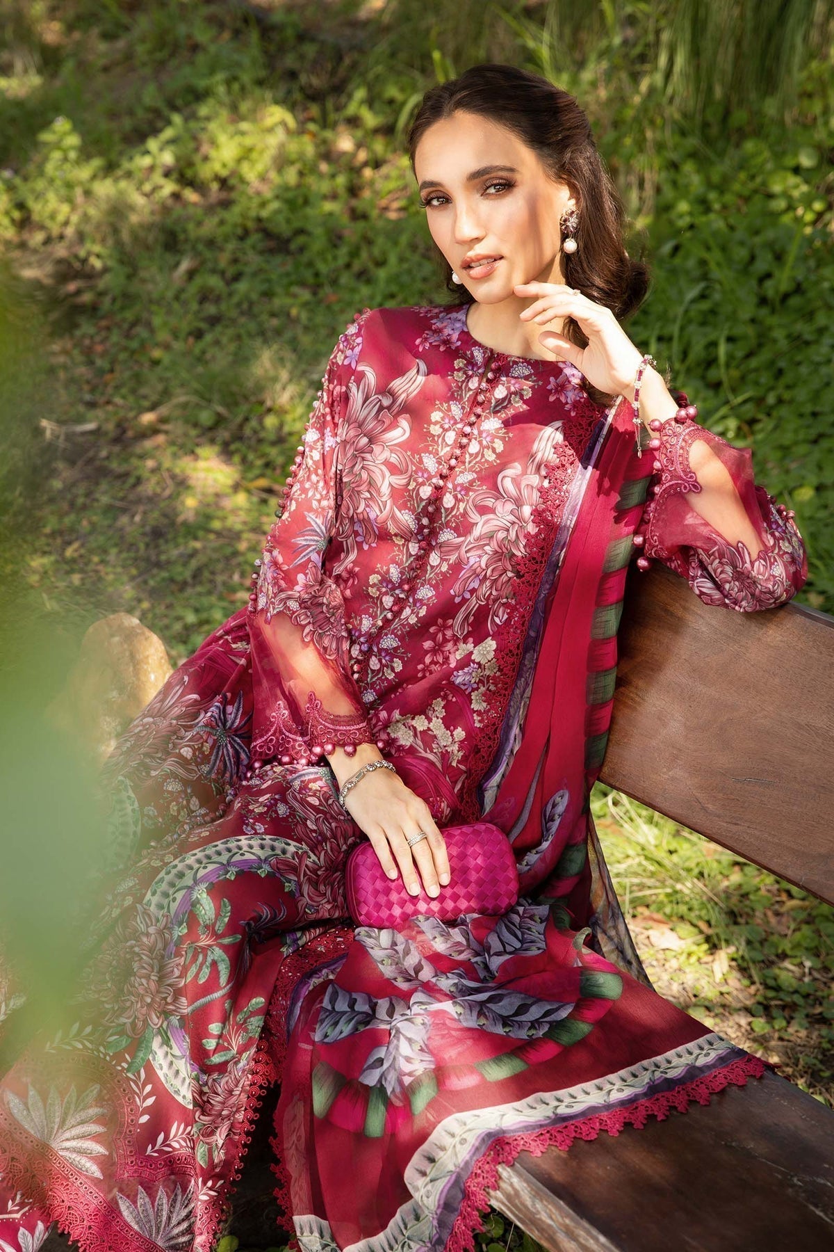 Maria B | M Prints 25 | MPT-2514-B - House Of Hania