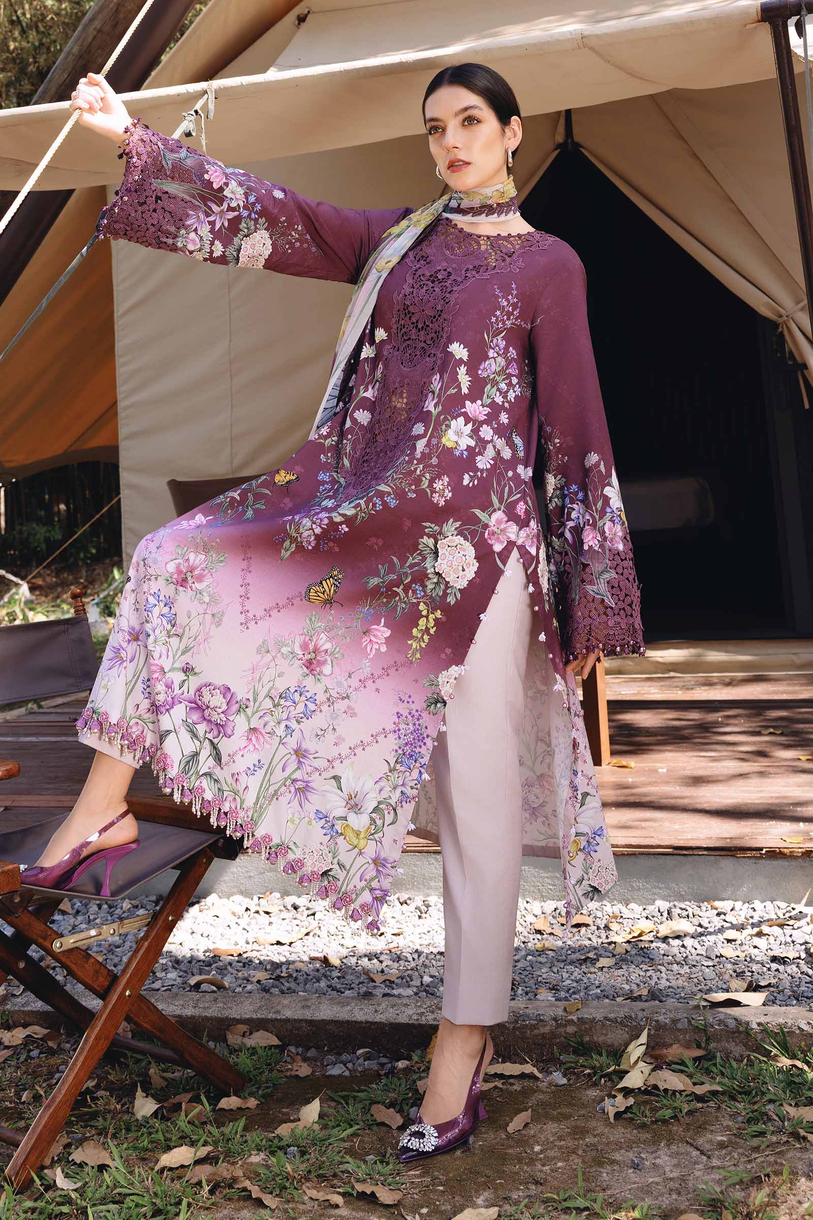 Maria B | M Prints 26 | MPT-2909-B - House Of Hania